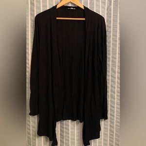Black Lightweight Sweater Wrap Size 2X